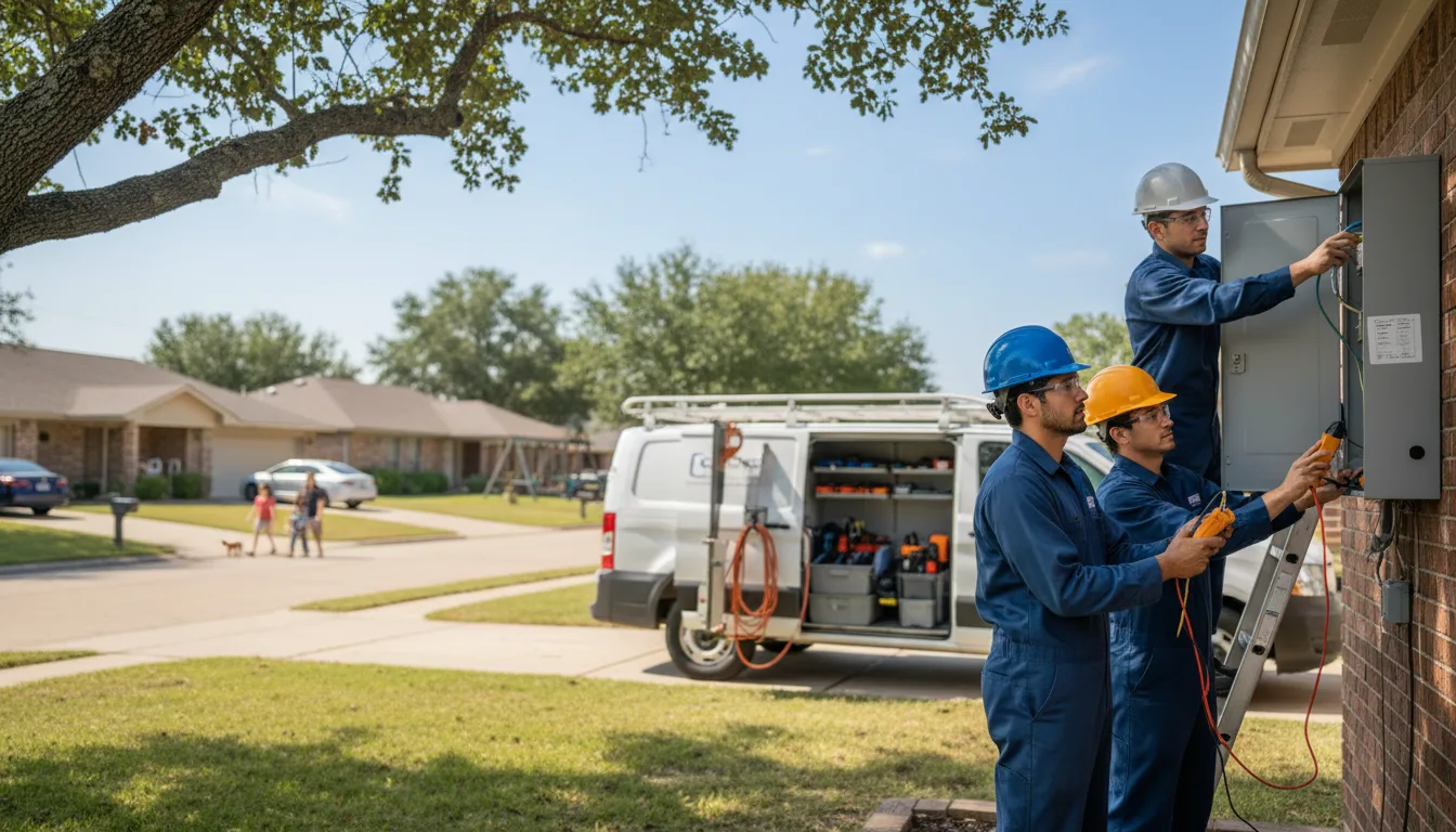 Certified electrician providing emergency electrical services in Murdock, NE